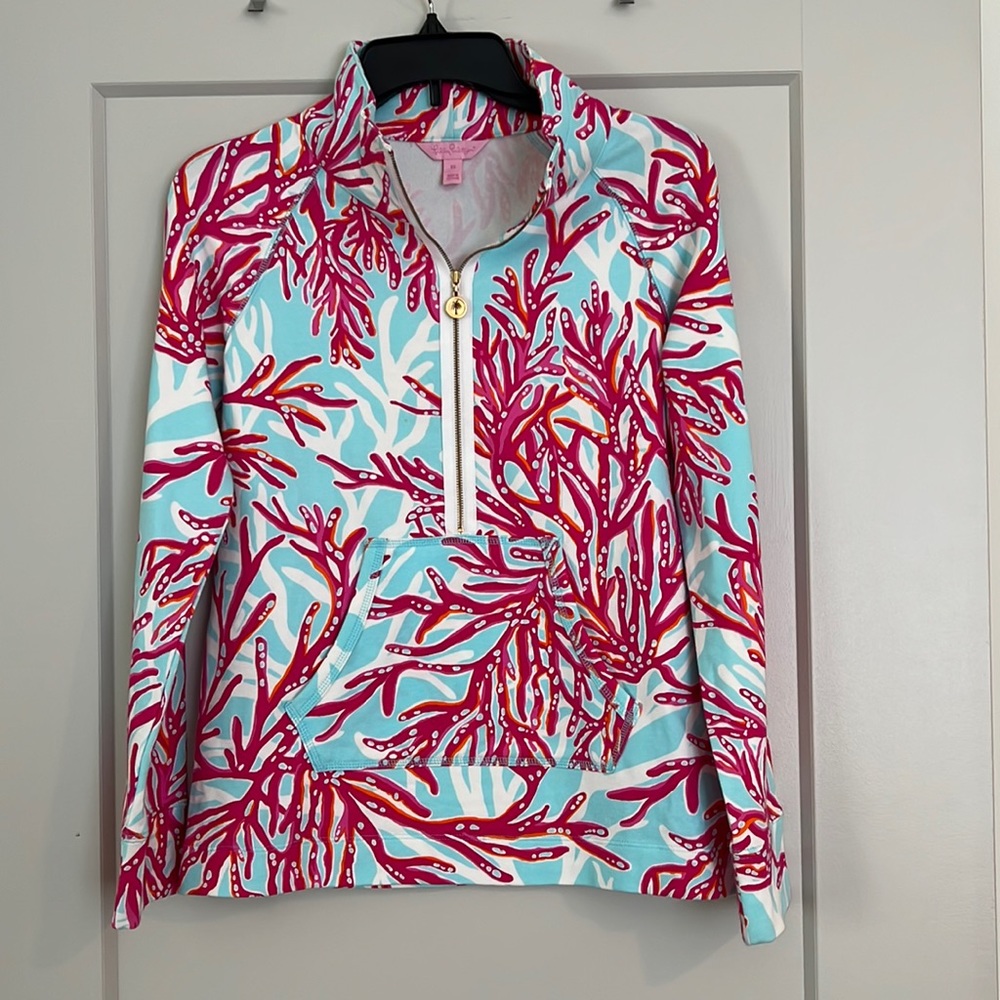 Lilly Pulitzer Coral Skipper Popover XS